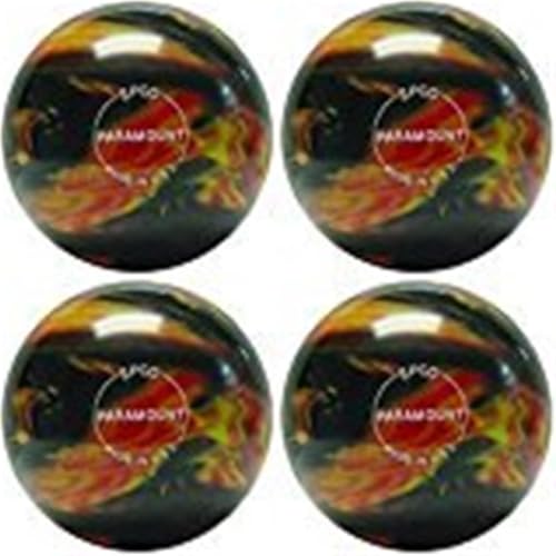 Bowlerstore Products EPCO Candlepin Bowling Ball- Marbleized - Black, White & Grey -(4 1/2 inch- 2lbs. 6oz.) 1 Ball