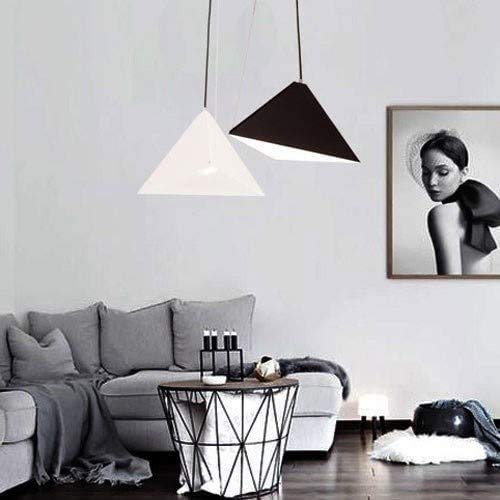 Plafonnier lustre moderne suspension géométrique E27 salon et cuisine - 6