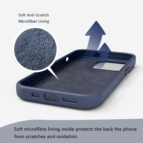 Image of iPhone 11 Case Silicone,Soft Microfiber Lining(Midnight Blue)