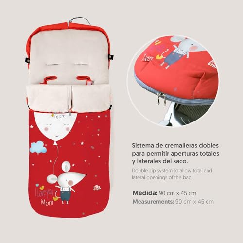 Chancelière bébé poussette Interbaby lavable pour hiver rigoureux
