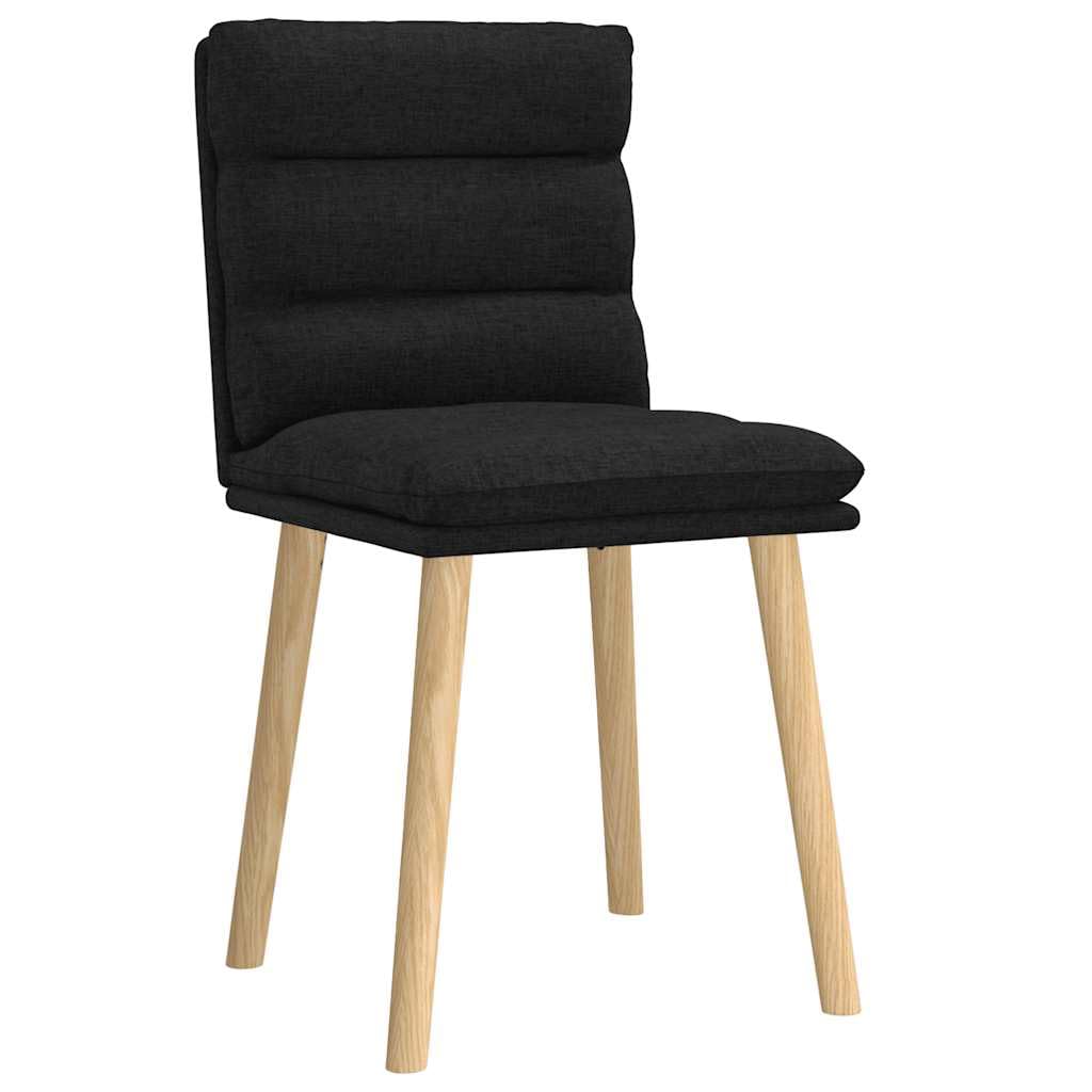 Set di 2 sedie imbottite per sala da pranzo, con gambe in legno