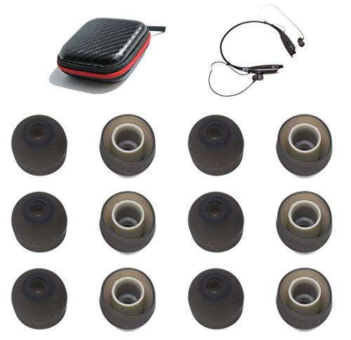 Zotech Replacement 6 Pair Medium Size Eartips for LG HBS-730 750 770 HBS800 810 900 910 Tone Pro Ultra Infinim Plus [6 Pair]