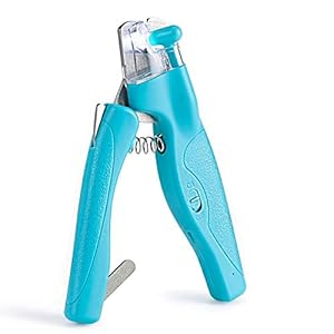 Huisdier nagelknippers met LED-licht voor honden katten, elektrische nagels en klauwen trimmer trimmen verzorging, veilige professionele set met nagelhouder & gratis nagelvijl, Quick-Sensor scheermesjes