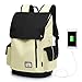 Produktbild WindTook Backpack Daypack 15 Zoll Laptop Rucksack Schulrucksack Tagesrucksack mit USB Anschluss für Uni Büro Alltag Freizeit, Beige