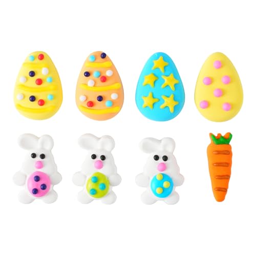 27 pcs Easter Sprinkles, Edible Easter Cake Decorations Carrot Easter Bunny Egg Royal Icing Decorations Edible Hard Sugar for Cupcake Topper Cookies Chocolate Baking Decor by Sujoygar - Image 7