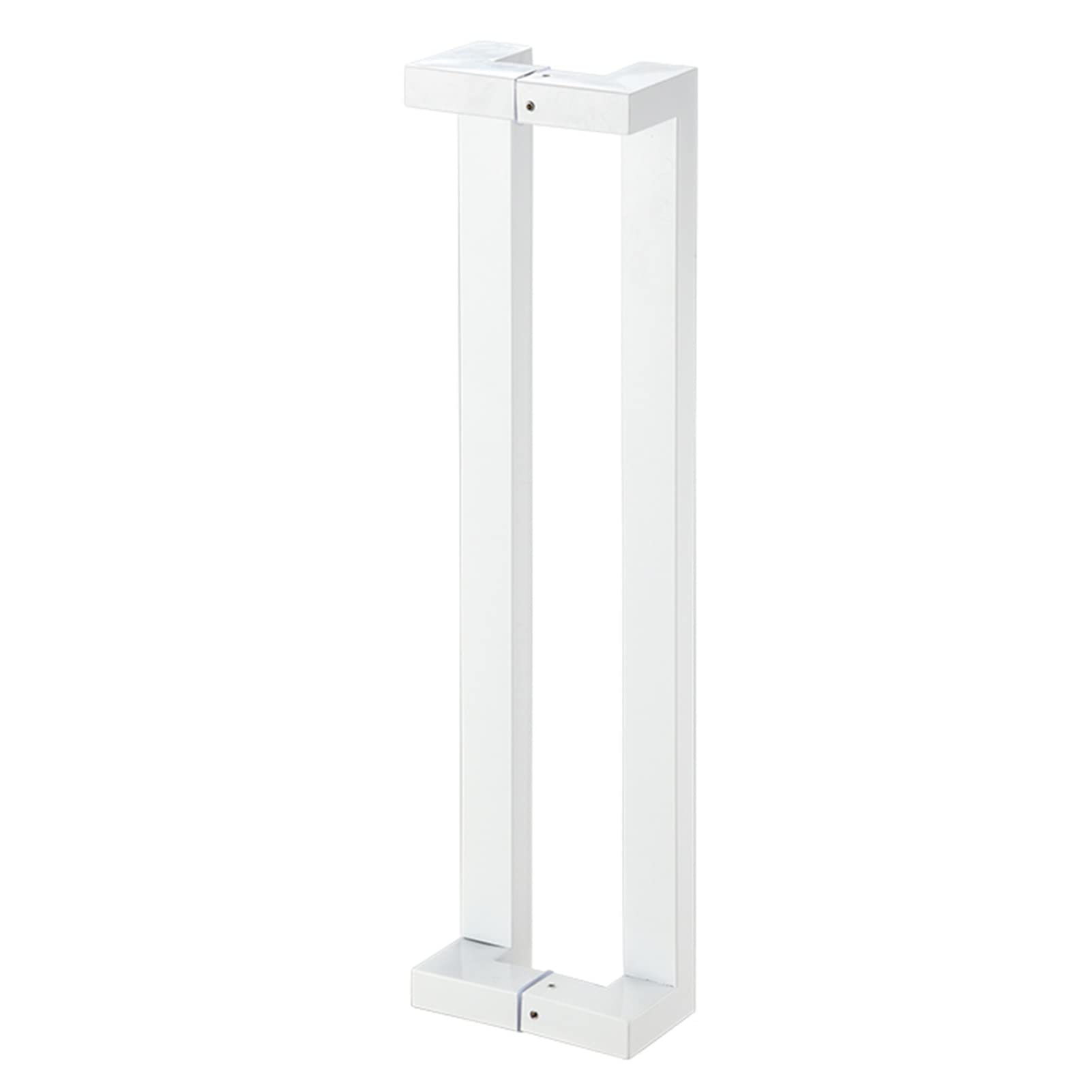 MXXQRHF Double Sided Door Handle - H Shape Pull Handle for Sliding/Wooden/Glass Doors, 120cm (47in) Rectangle Barn Door Hardware, Stylish White Entryway Accessory