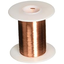 Magnet Wire, Enameled Copper Wire, 40 AWG, 4 oz, 8304 Length, 0.0034" Diameter, Natural