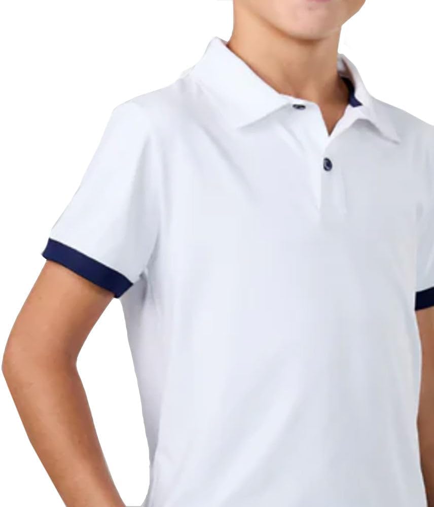 New Navy & White Polo Shirt
