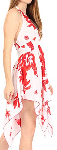 Sakkas Svana korte jurk voor dames, V-hals, spaghettibandjes, bloemenprint, zomer, casual - Image 5