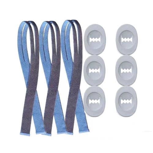 �݊��p �w�b�h�M�A AirFit P10�Ή� �ւ��o���h �@�s���[�p CPAP �}�X�N�p �x���g �����\ �_�炩�� �e�͐� (3�{�̃o���h�{6�̒����{�^���t��)