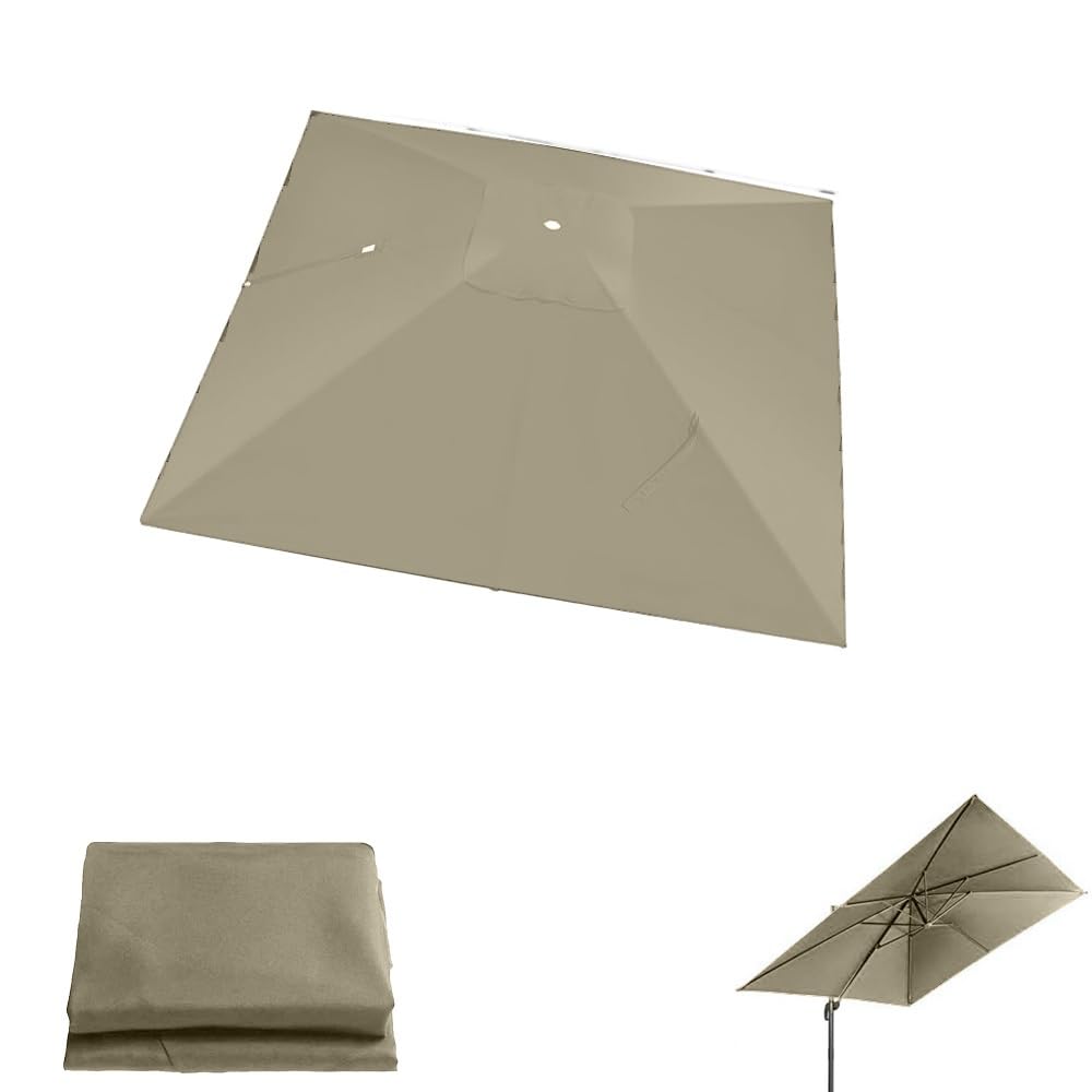 Toile de protection pour parasol 3m carré tissu durable patio