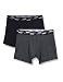 Produktbild PUMA Mens Mini Stripe Boxer Briefs, Black Combo, L