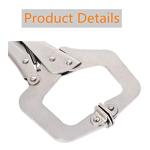 Findmall DOSE NOT APPLY 11 Inch Locking C-Clamp 5Pack Locking Pliers Adjustable Welding Clamps W/Regular Tip And Swivel Pad thumb #5