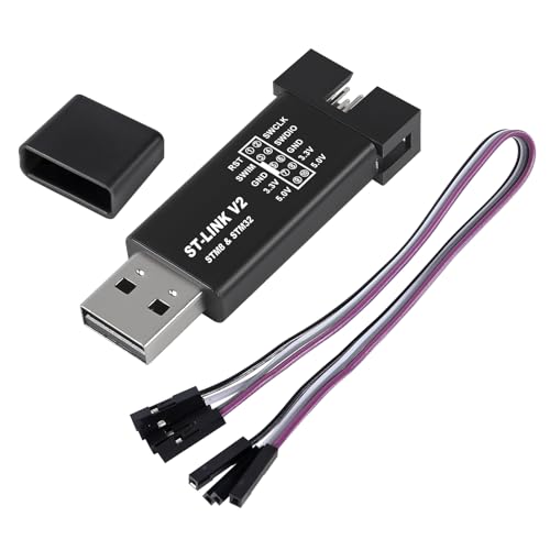 ST-Link V2 Emulator Downloader Programmer STM32F103C8T6 STM8 STM32 with Cable (Random Color)