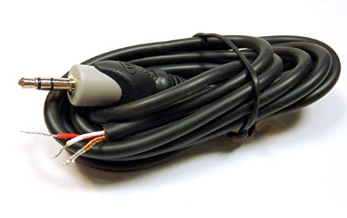 Philmore Fully Shielded 6-ft Cable with Stereo 3.5mm Gold Plated Plug to Stripped & Tinned Bare Wire; 44-394