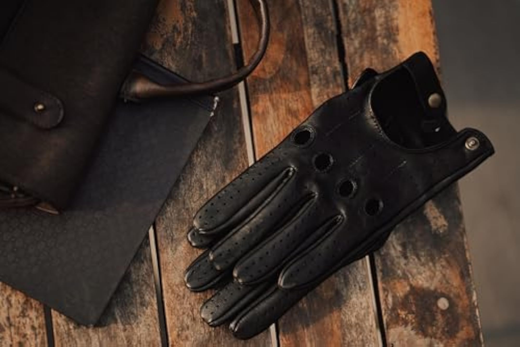 Men's and Women's Leather Cycling Gloves