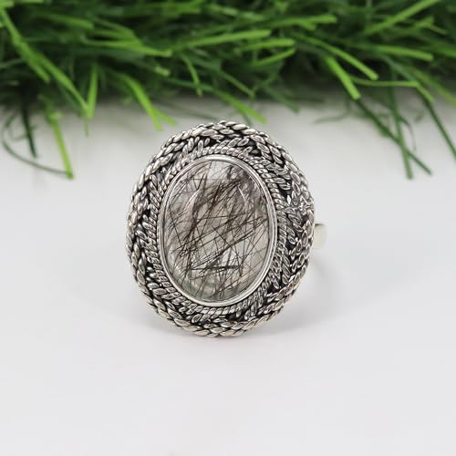 Bague en quartz tourmaline en argent pour sublimer vos soirées - 4