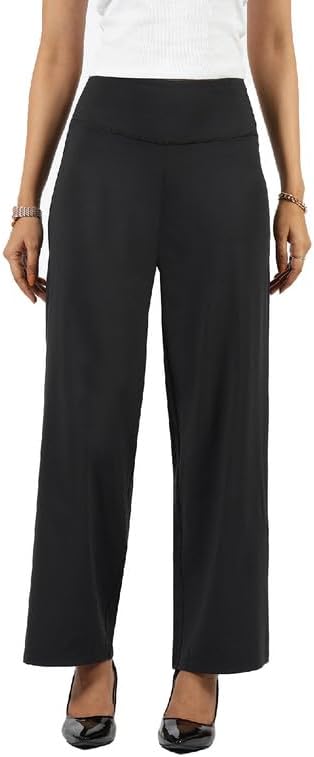 BlissClub Women's Tailored Fit Mid Rise Pants