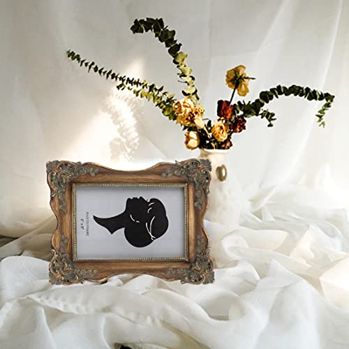 Sikoo 4X6 Vintage Picture Frame Antique Bronze Picture Frames Ornate Floral Picture Frames Gothic Picture Frame Victorian Frames Wall And Table Mount Home Decor Photo Frame (Bronze) #TOP4