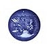 BING & GRONDAHL 2012 Porcelin Christmas Plate - Visit from Santa Claus