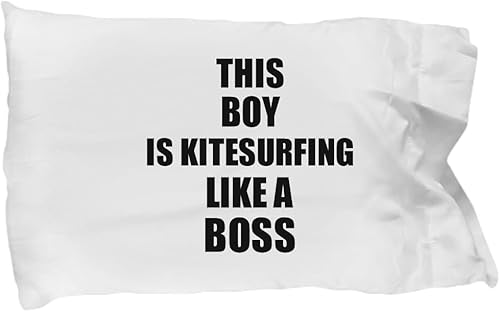 This Boy is Kitesurfing Like A Boss Pillowcase Funny Gift Idea Family Present Pillow Cover Case 20x30
