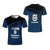Camisetas Gráficas para Hombre para Husqvarna Camiseta 3D Ropa Superior Entrenamiento Camiseta Interior De Media Manga con Cuello Redondo Polo Que Absorbe-A||M