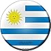 Uruguay Novelty Metal Circular Sign C-465