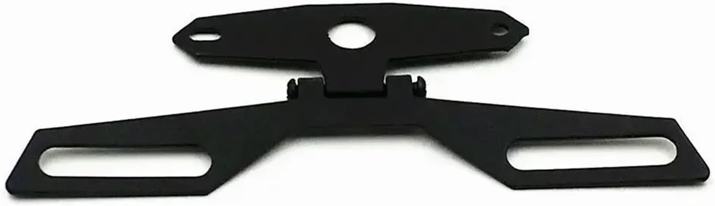 Folding License Plate Bracket Tag Taillight Holder ATV Bike Dual Sport Quad