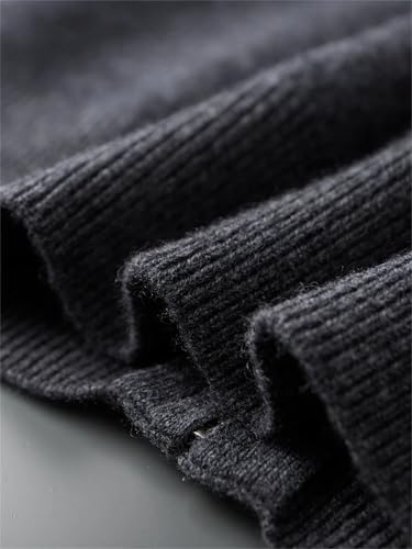 Men's Hooded Cashmere Cardigan Winter Casual Zipper Thick Ribbed Cardigan Sweater4