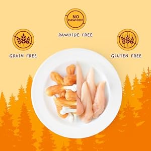   Jungle-Calling-Chewy-Chicken-Dog-Treats-Rawhide-Free-Real-Chicken-Calcium-Bone-Teeth-Clean-Breath-Fresh-Dog-Training-Treats