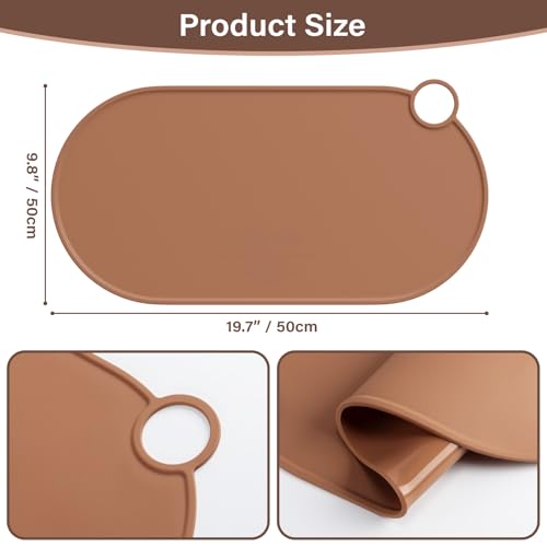 Tapete de silicona resistente al calor para maquillaje 19.6x9.8" miniatura 2