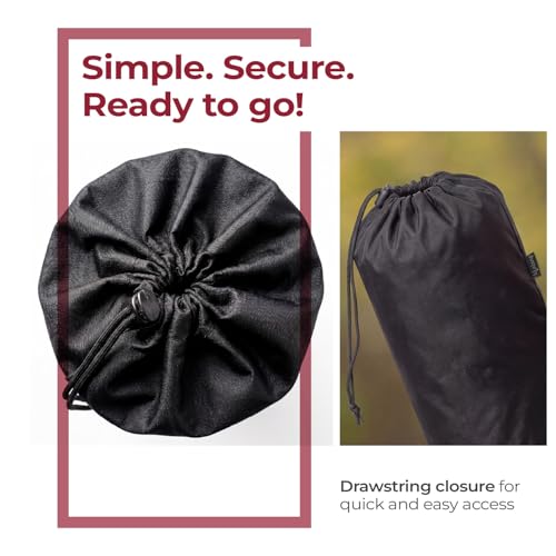 Image of Lifelong Yoga Mat Bag for Women & Men | Lightweight Durable Polyester | Drawstring Closure & Fixed Shoulder Strap | Reinforced Stitching | Premium Yoga Carry Bag Without Yoga Mat (Black)
