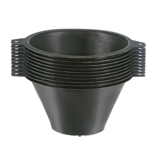 sourcing map 10Pcs Paint Strainer 150 Micron 100mmx65mm Cone Paint Screen Funnel Metal Mesh for Screening Paint Gasoline Fuel Dark Green
