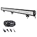 RIGIDON Barra de luz led impermeable, 12V 24V 44 pulgadas 288W y kit de cableado, barras luminosas led para off road camión coche ATV SUV 4x4 barco, Lámpara de conducción, Faros trabajo led 6000K