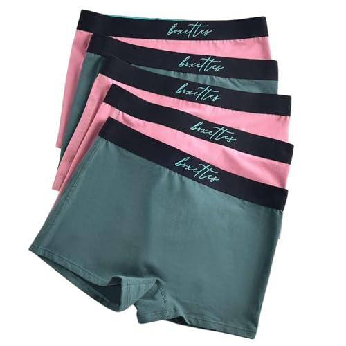 Girls Boxer Briefs (5-Pack Cotton, Modal or Nylon Mesh) Super soft. Full-coverage. Sensory-friendly. Feminine Lining. Tagless2