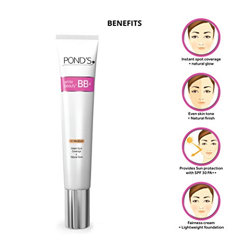 Image of POND'S BB+ Cream, Instant Spot Coverage + Natural Glow, 02 Medium, 50 gram