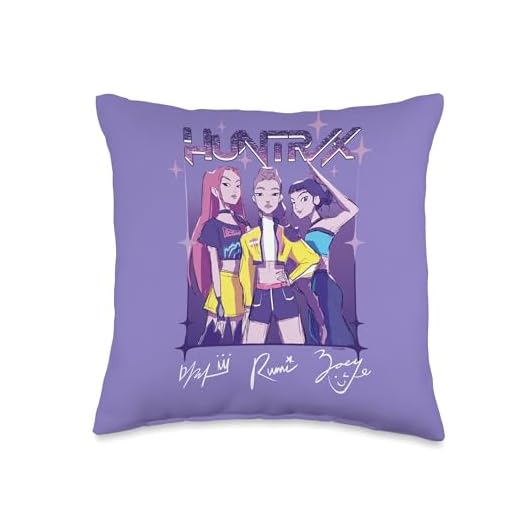 Kpop Demon Hunters HUNTR/X Officially Licensed Throw Pillow