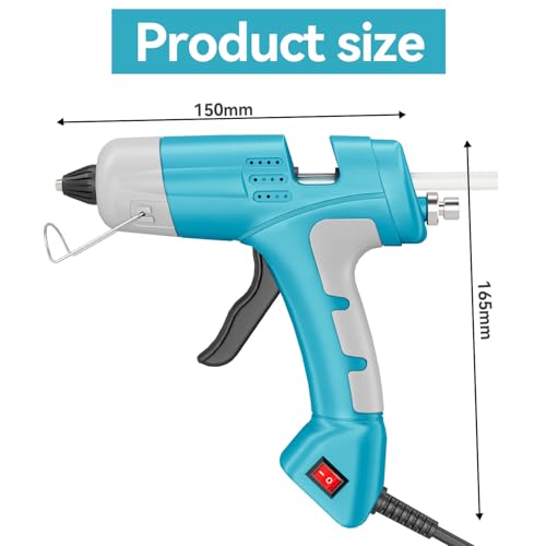HHYSSG 20W Klebepistole mit 30 Klebesticks Heißklebepistole Ideal für Kleine Heimwerkerprojekte und Schnelle Reparaturen zu Hause und im Büro