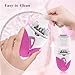 Epilator for Women, Smooth Glide Epilator Facial Hair Remover for Women with 2 Speed & LED Light, Electric Facial Hair Removal Suitable for Face, Bikini Areas, Underarms, Arms, Legs