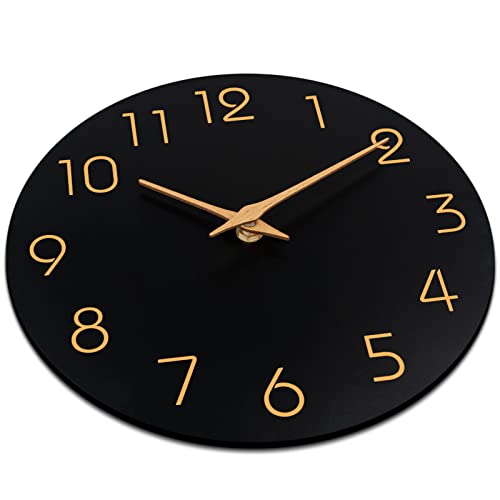 Mosewa MOSEWA055 Wall Clock, Battery Operated Silent Non-Ticking - Simple Minimalist Style Rose Gold Numbers Clock Decorative For Living Room,Kitchen,Home,Office,Bathroom thumb #4