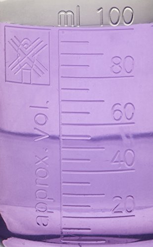 5 Piece Premium Laboratory Plastic Beaker Set, Made of High Clarity Polypropylene with Raised Graduations, 50 mL, 100 mL, 250 mL, 500 mL, and 1000 mL (Autoclavable)
