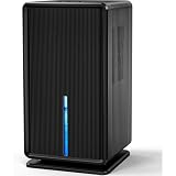 101 Ounces Home Dehumidifier, 750 Square Feet Small Dehumidifier with 7 LED Colors And 2 Working Modes, Auto Shut Off Dehumidifier for Bedroom, Bathroom, Basement, Closet, RV,A