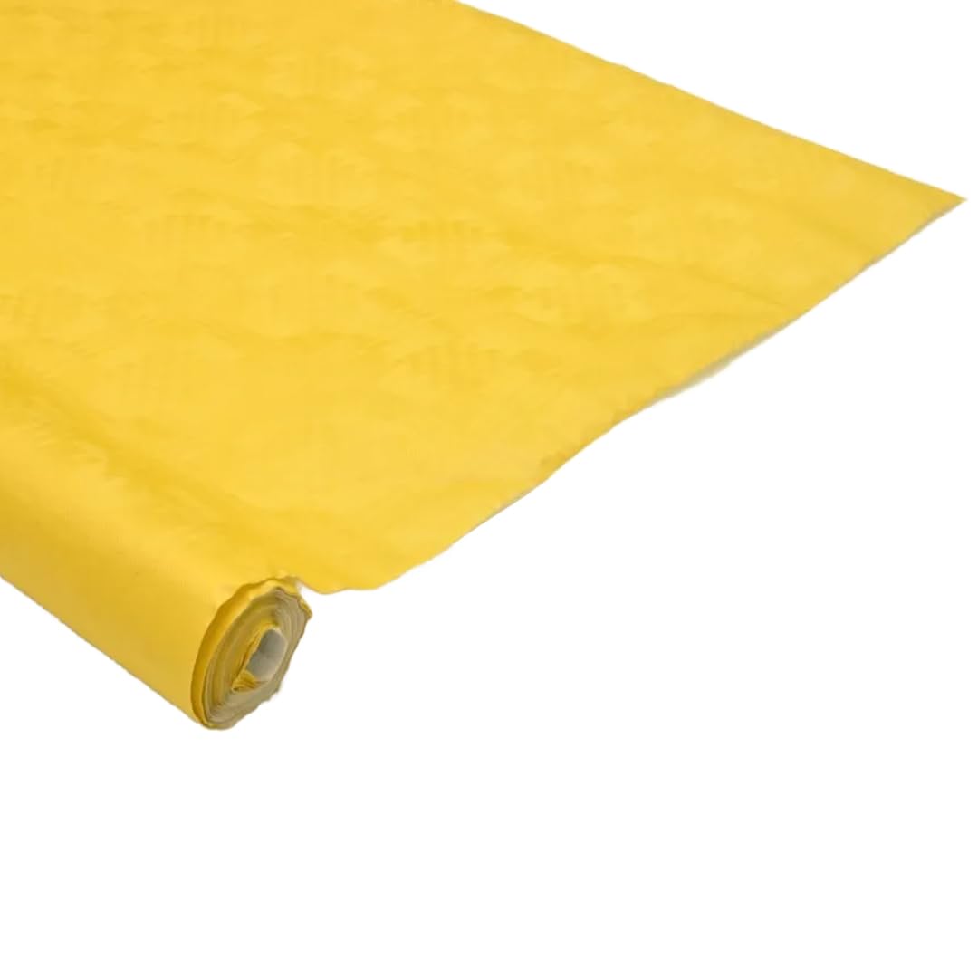 PARTYRAMA.CO.UK Sunshine Yellow Paper Banquet Roll Tablecover for Catering Weddings Birthday Parties 25m x 1.2m