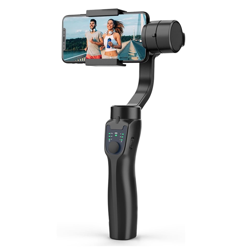 F8 Handheld 3- Gimbal Stabilizzatore Telefono Supporto Anti Shake Video Registrazione Stabilizzatore per Cellulare Smartphone Facile da installare
