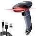 Wireless Handheld Barcode Scanner BEVA 2-in-1 Wired Bar Code Reader 2.4GHz Wireless & USB 2.0 Wired Handheld Bar Code Scanner 1D Laser Barcode Reader for POS PC Laptop and Computer