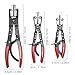 WISEUP 3PCS Hose Pinch Off Pliers- 8in, 10in, 12in Ratchet Hose Pliers for Automotive Radiator, Radiator, Fuel & Coolant Lines with Storage Bag