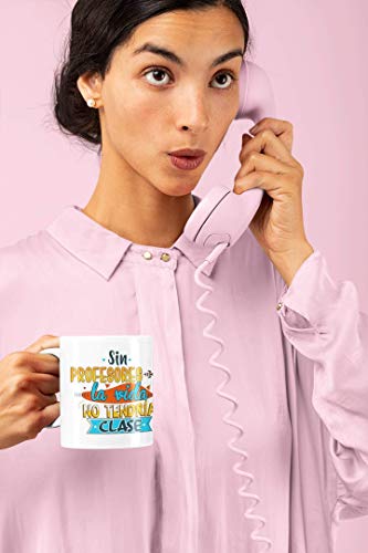 Taza Desayuno &Quot;Aqui Bebe El/La Mejor Profe Del Mundo Mundial&Quot; (Profe Clase)