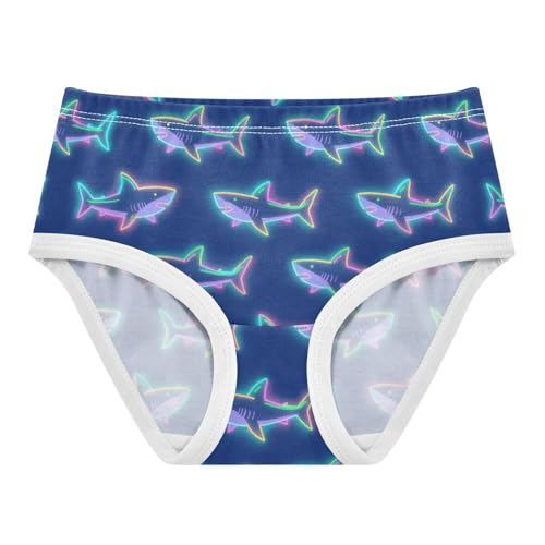 GuoChe Underwear Elastic Waistband Panties Organic Underwear for Toddler in Sizes 2T,3T, 4T, 5T, 6Y and 8Y