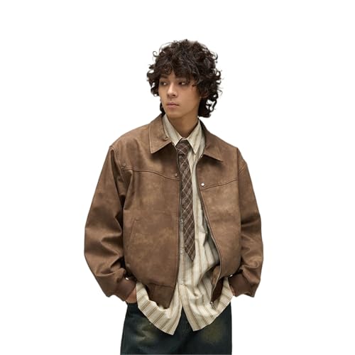 Veste en cuir véritable pour homme moderne : restez tendance lors de vos sorties