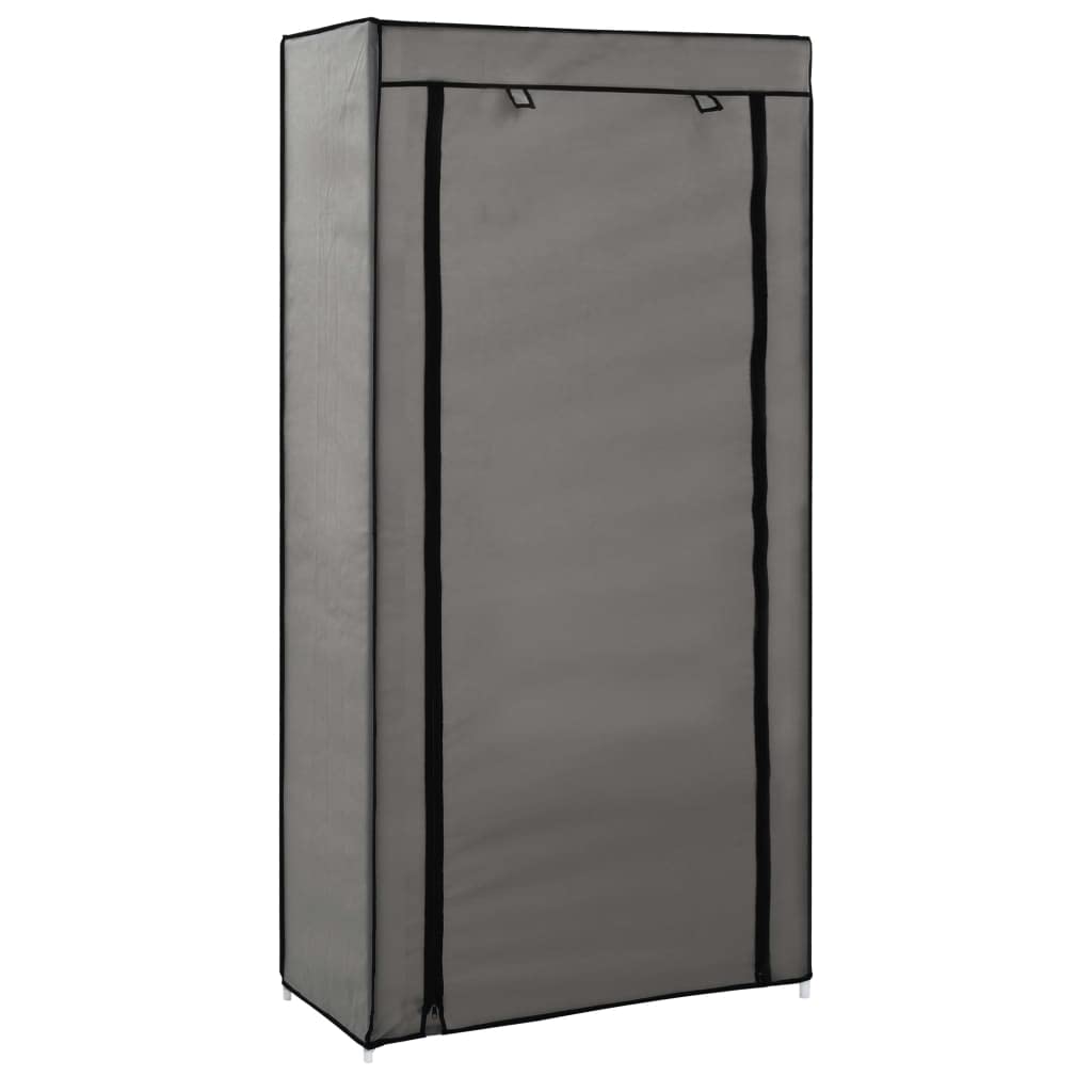 Zapatero con Tapa Gris 58x28x106 cm Tela,Organizador de Zapatos,Armario de Almacenamiento con Estante for Calzado,Muebles for Pasillo de Casa(Grey)